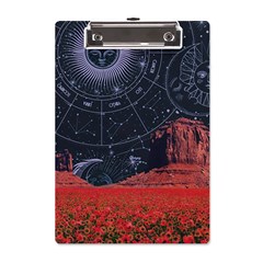 Astrology Surreal Surrealism Trippy Visual Art A5 Acrylic Clipboard by Bedest