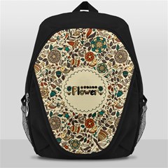 Seamless Pattern With Flower Birds Backpack Bag by Bedest