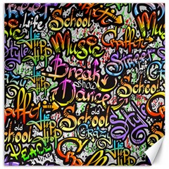 Graffiti Word Seamless Pattern Canvas 12  X 12  by Bedest