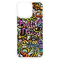 Graffiti Word Seamless Pattern Iphone 15 Plus Tpu Uv Print Case by Bedest