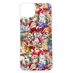 Pattern Kitten Christmas Iphone 15 Pro Tpu Uv Print Case by Bedest