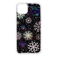 Shiny Winter Snowflake Abstract Christmas Cold Crystal December Iphone 14 Plus Tpu Uv Print Case by Bedest