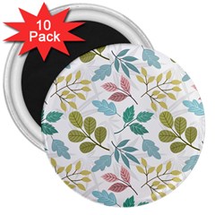 Leaf Seamless Pattern  3  Magnets (10 Pack)  by Safari