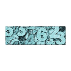 Blue Digits Background, Artwork, Numbers Sticker Bumper (10 Pack) by kyorashop23