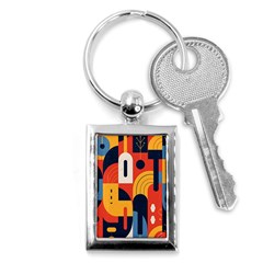 Abstract Pattern Design Key Chain (rectangle) by Salmanaz77