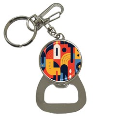 Abstract Pattern Design Bottle Opener Key Chain by Salmanaz77