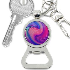 Swirl Twirl Design Pattern Purple Bottle Opener Key Chain by Salmanaz77