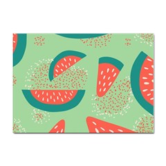 Watermelon Dots Summer Pattern Sticker A4 (10 Pack) by Bedest