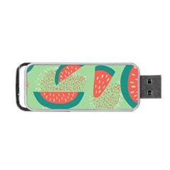 Watermelon Dots Summer Pattern Portable Usb Flash (two Sides) by Bedest