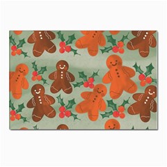 Christmas Cookies Cookie Advent Pattern Postcards 5  X 7  (pkg Of 10) by Bedest