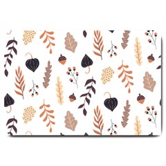 Autumn Seamless Leaves Pattern  Large Doormat by Safari