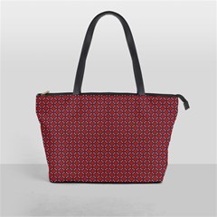 Brown Red Dot Pattern Classic Shoulder Handbag by ytdream