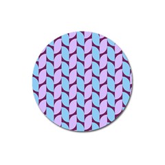 Purple Blue Pattern Magnet 3  (round) by ytdream