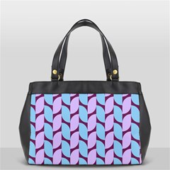 Purple Blue Pattern Oversize Office Handbag (2 Sides) by ytdream