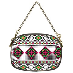 Ukrainian Folk Seamless Pattern Ethnic Ornament Border Element Traditional Chain Purse (two Sides) by Grandong