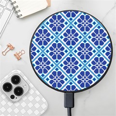 Illustration Of Ukrainian Folk Seamless Pattern Ornament Ethnic Ornament Wireless Fast Charger(black) by Grandong