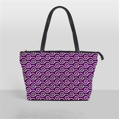 Violet White Pattern Classic Shoulder Handbag by ytdream