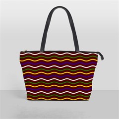 Multicolor Wave Pattern Classic Shoulder Handbag by ytdream