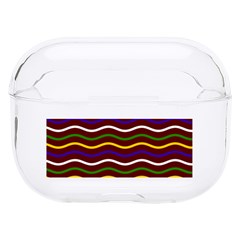 Multicolor Wave Pattern Hard Pc Airpods Pro Case by ytdream