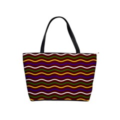 Multicolor Wave Pattern Classic Shoulder Handbag by ytdream