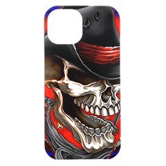 Confederate Flag Usa America United States Csa Civil War Rebel Dixie Military Poster Skull Iphone 15 Plus Black Uv Print Pc Hardshell Case by Ket1n9