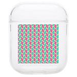 Yellow Blue Pattern Soft TPU AirPods 1/2 Case Front