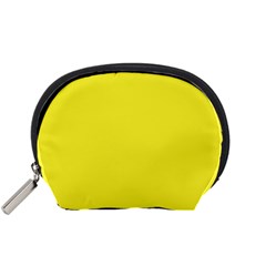 A Yellow Background With A Black Border Accessory Pouch (small) by catchydesignhill