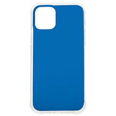 A Blue Background With A Black And White Clock Iphone 12/12 Pro Tpu Uv Print Case by catchydesignhill