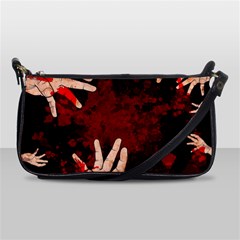 Horror Themed Bloody Hands Shoulder Clutch Bag by ExtraAwesomeSauce