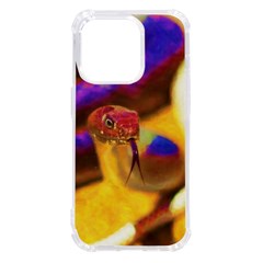 Vibrant Forked-tongue Snake Art Iphone 14 Pro Tpu Uv Print Case by ExtraAwesomeSauce