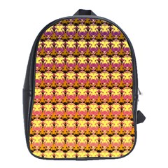 Gradient Lion Head Pattern School Bag (xl) by ExtraGoodSauce