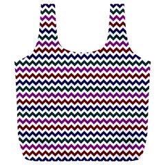 Chevron Pattern Full Print Recycle Bag (xl) by ytdream