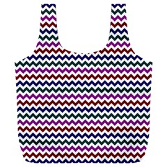 Chevron Pattern Full Print Recycle Bag (xxxl) by ytdream