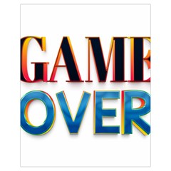 Game Over Text Design  Drawstring Bag (small) by 7223056