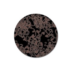 Venomous Elegance  Magnet 3  (round) by dflcprintsclothing