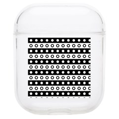 Black And White Circles Pattern Soft Tpu Airpods 1/2 Case by ytdream