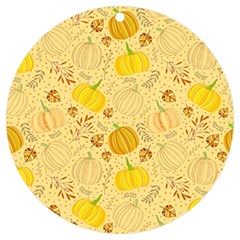 Pumpkins Autumn Fall Harvest Uv Print Acrylic Ornament Round by Apenda