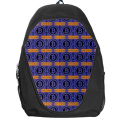 Bitcoin Logo Pattern Backpack Bag by ExtraAwesomeSauce