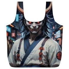 Demon Samurai Full Print Recycle Bag (xl) by AwesomeSauce