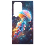 Cosmic Jellyfish Artwork Samsung Galaxy S24 Ultra 6.9 Inch Black TPU UV Case Front