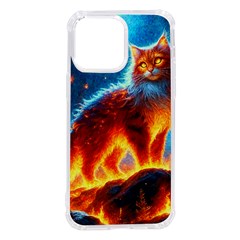 Enchanted Fire Feline Iphone 14 Pro Max Tpu Uv Print Case by ExtraAwesomeSauce