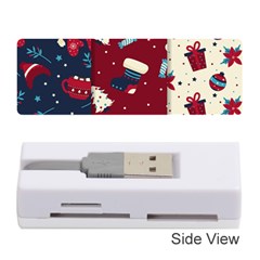 Flat Design Christmas Pattern Collection Art Memory Card Reader (stick) by Ket1n9