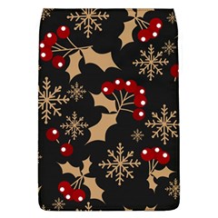 Christmas Pattern With Snowflakes Berries Removable Flap Cover (l) by Ket1n9