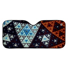 Fractal Triangle Geometric Abstract Pattern Car Windshield Sunshade by Cemarart