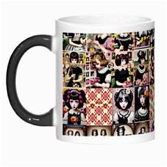 Spanish Gothic Girls Pattern Morph Mug by violetheavensky