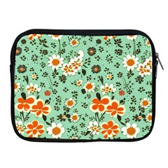 Retro 1960s Flowers Pattern 3 Apple Ipad 2/3/4 Zipper Cases by violetheavensky