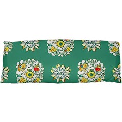 Retro 1960s Flowers Pattern 2 25 x67  Body Pillow Case Dakimakura (two Sides) by violetheavensky