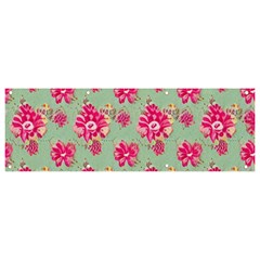 Retro 1880s Flowers Pattern 11 Banner And Sign 9  X 3  by violetheavensky