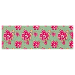 Retro 1880s Flowers Pattern 11 Banner And Sign 12  X 4  by violetheavensky