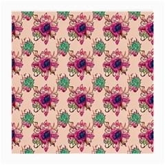 Retro 1880s Flowers Pattern 10 Medium Glasses Cloth (2 Sides) by violetheavensky